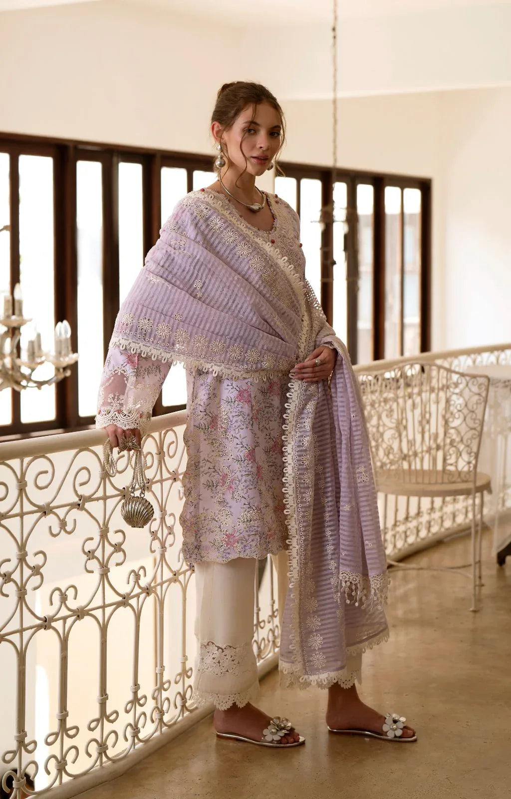 AJR Couture | Printakari Lawn 25 | Pearl - Rang-e-Khaas