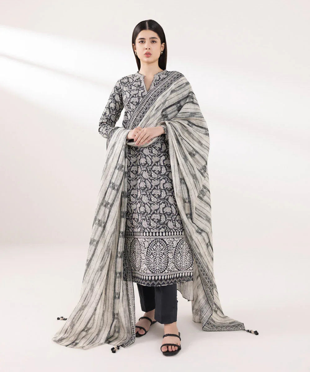 Sapphire | Intermix 2024 | Cambric Suit S-37 - Rang-e-Khaas