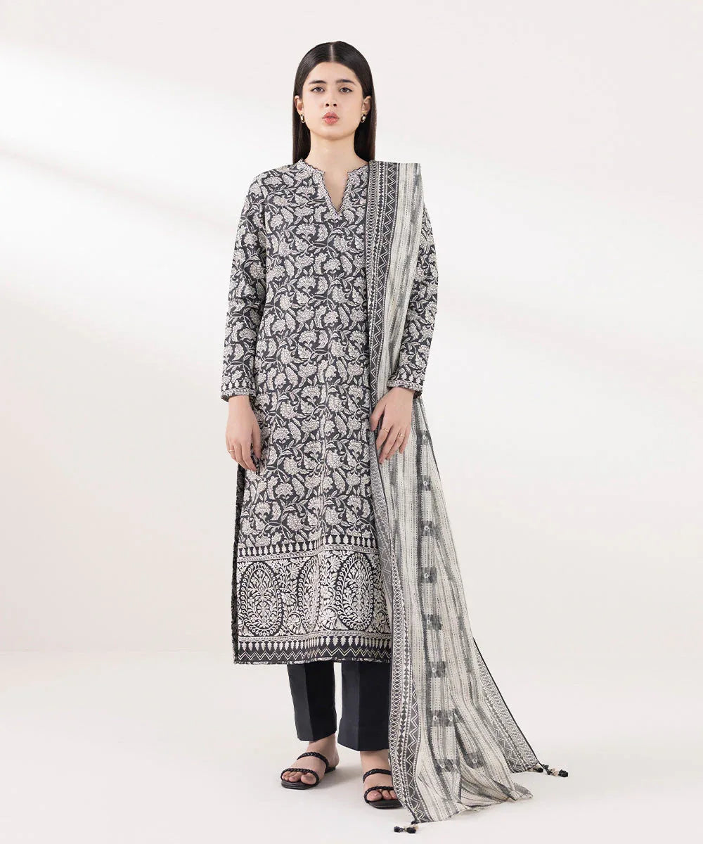 Sapphire | Intermix 2024 | Cambric Suit S-37 - Rang-e-Khaas