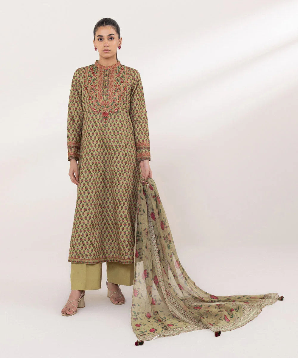 Sapphire | Intermix 2024 | Cambric Suit S-05 - Rang-e-Khaas
