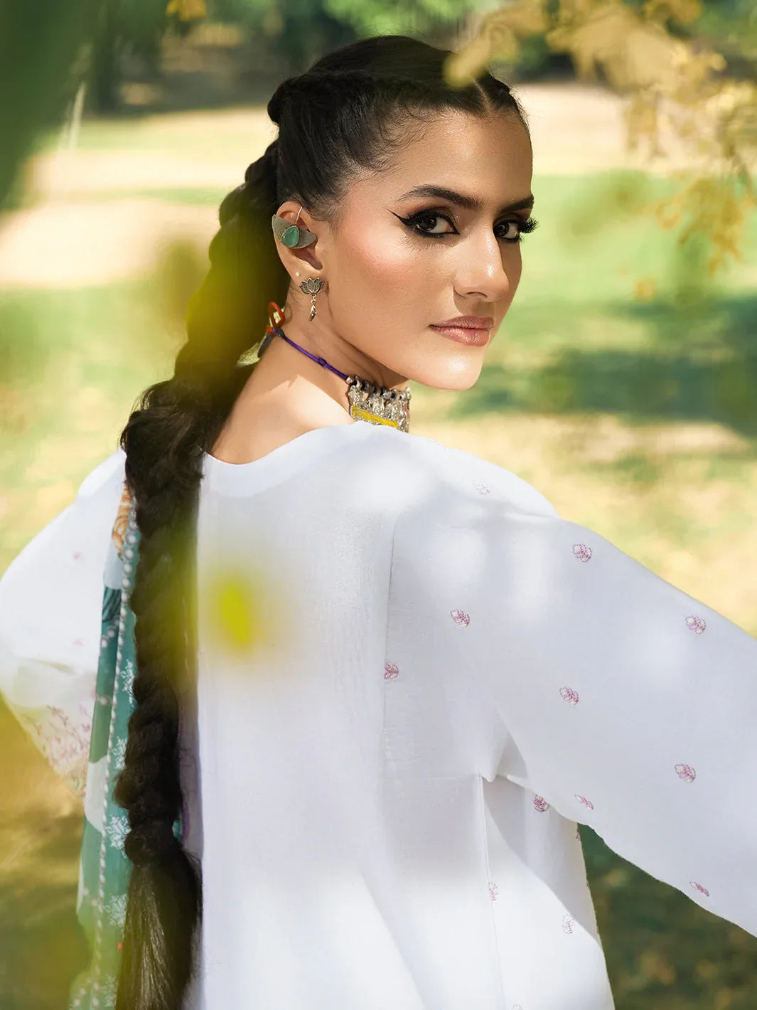 Hemstitch | The Garden Lawn | Pearl Petal - Rang-e-Khaas