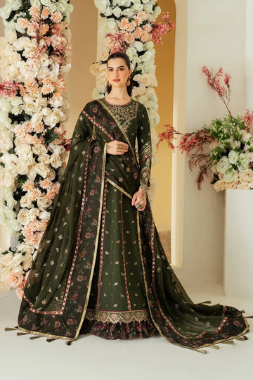 Alizeh | Luxury Raw Silk | AF-RS-03-PINE - Rang-e-Khaas