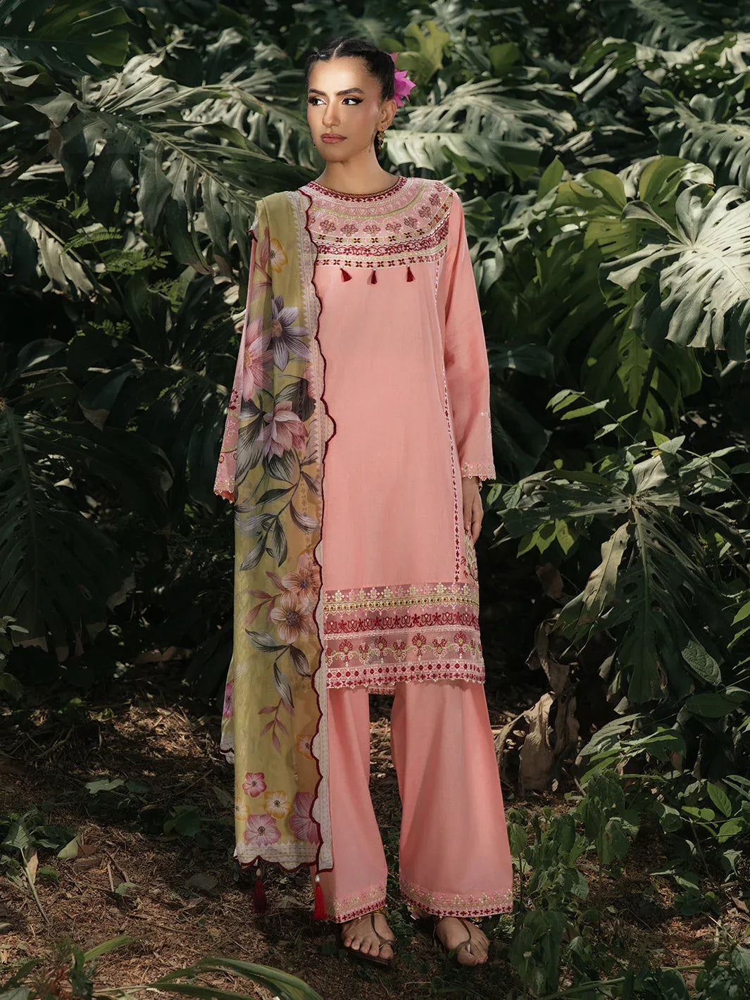 Hemstitch | The Garden Lawn | Pinky Peony - Rang-e-Khaas