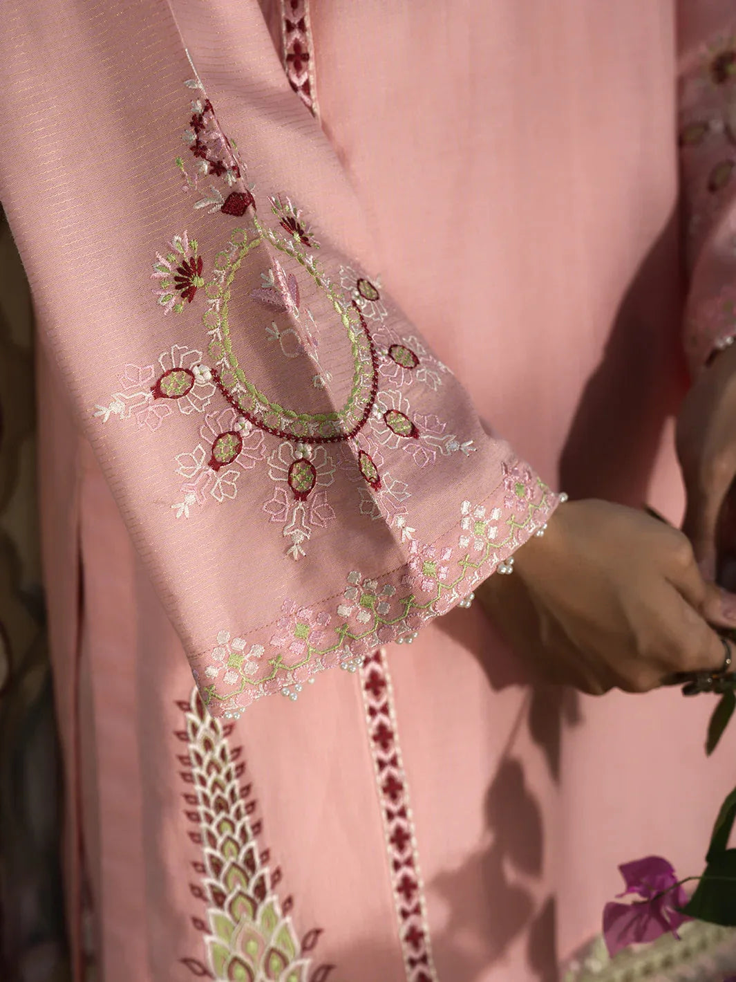 Hemstitch | The Garden Lawn | Pinky Peony - Rang-e-Khaas