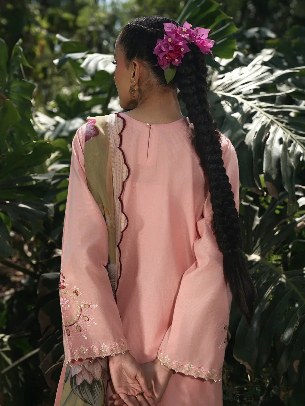 Hemstitch | The Garden Lawn | Pinky Peony - Rang-e-Khaas