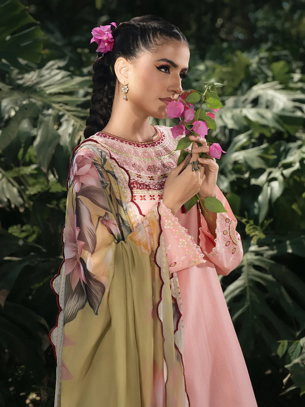 Hemstitch | The Garden Lawn | Pinky Peony - Rang-e-Khaas