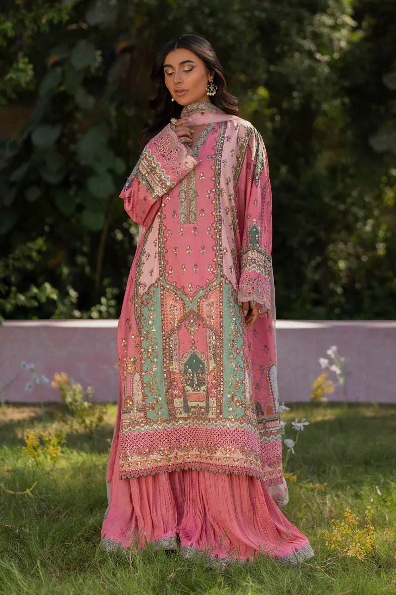 Qalamkar | Luxe Silk |   UA-07 TESSA - Rang-e-Khaas