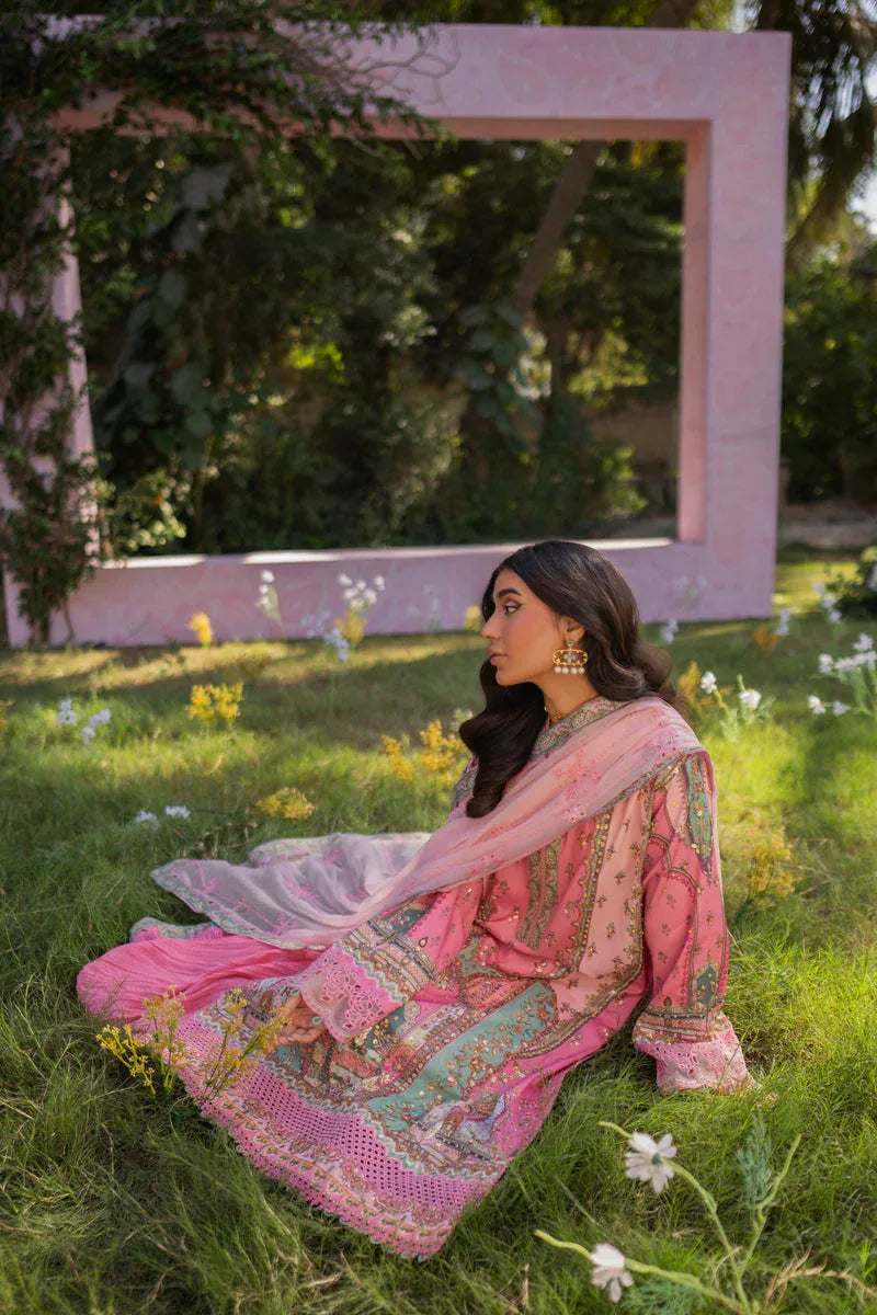Qalamkar | Luxe Silk |   UA-07 TESSA - Rang-e-Khaas