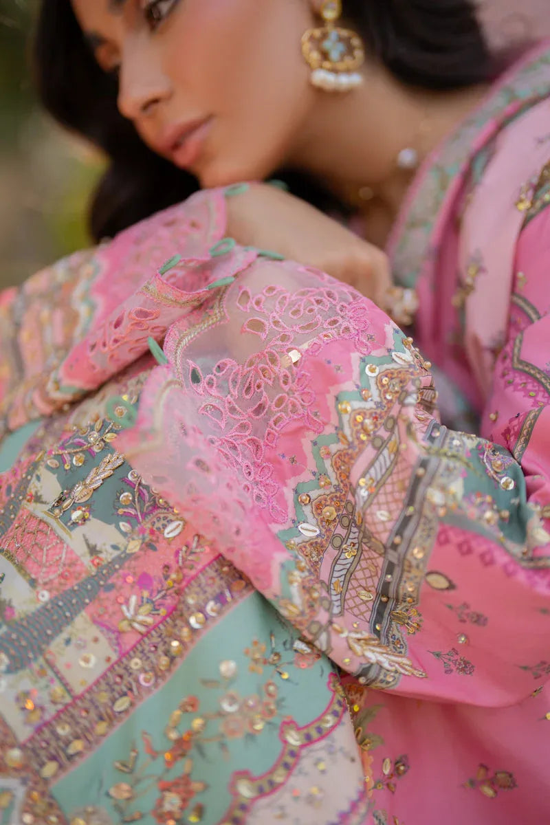 Qalamkar | Luxe Silk |   UA-07 TESSA - Rang-e-Khaas