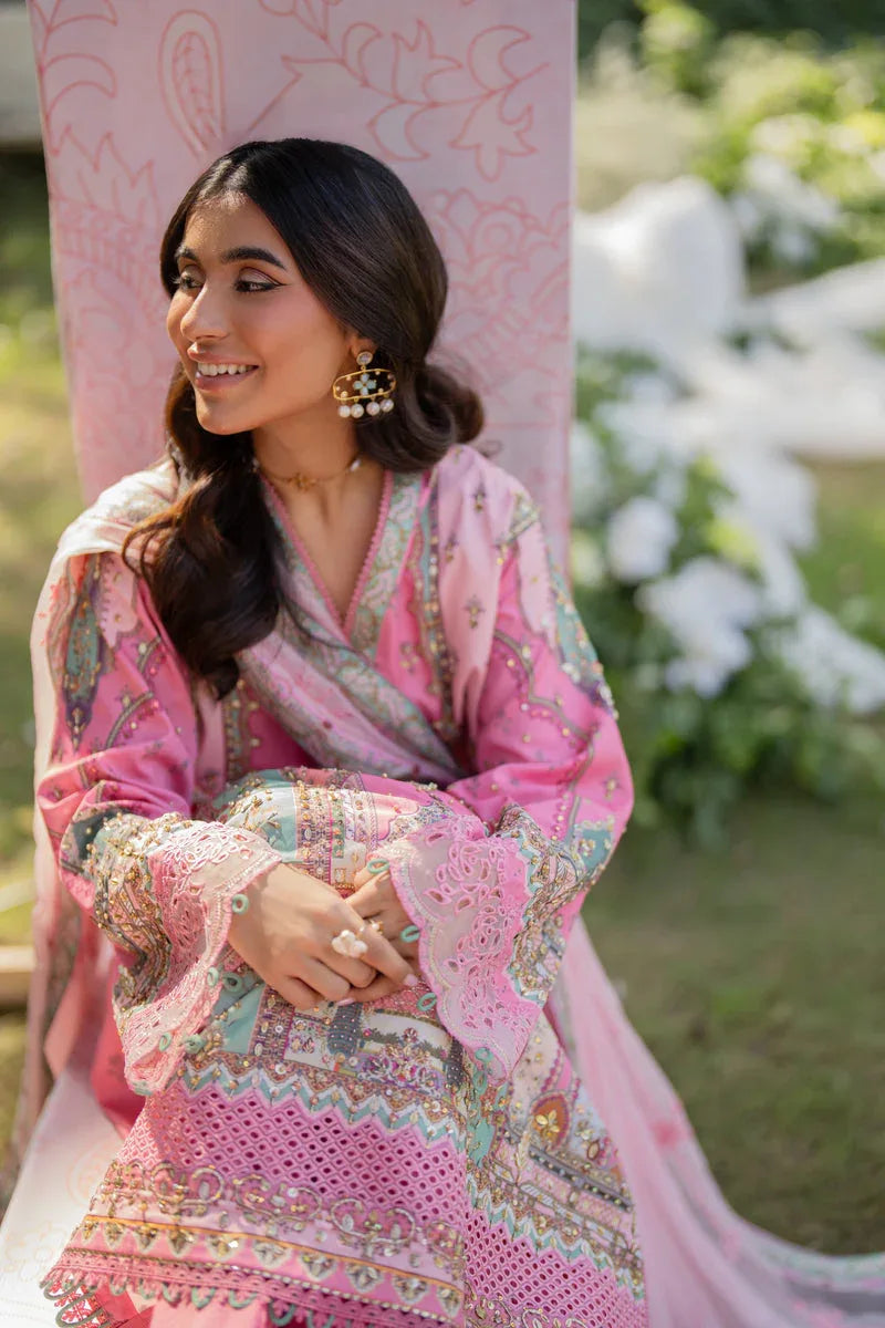 Qalamkar | Luxe Silk |   UA-07 TESSA - Rang-e-Khaas