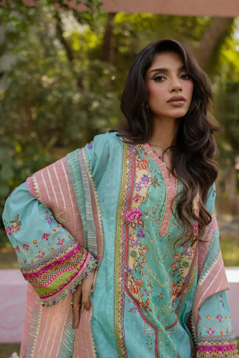Qalamkar | Luxe Silk |   UA-06 SARA - Rang-e-Khaas