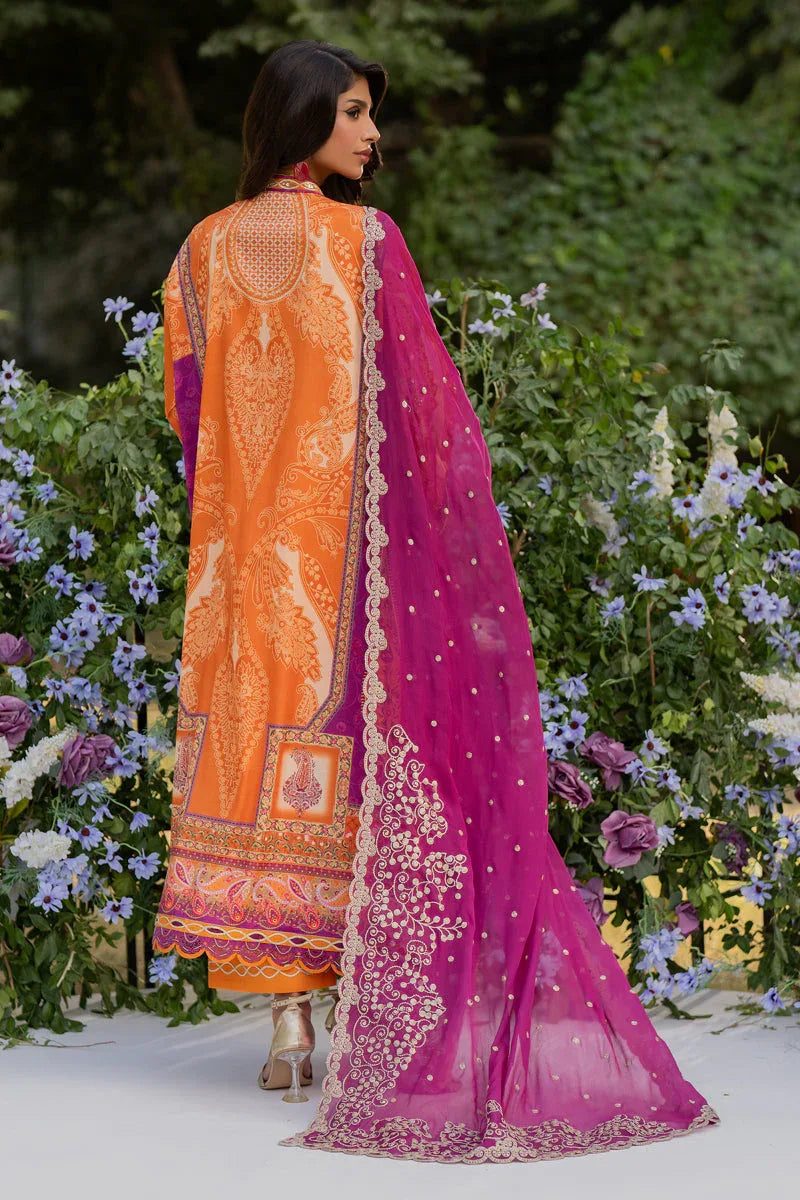 Qalamkar | Luxe Silk |  UA-03 ALMA - Rang-e-Khaas