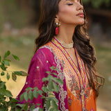 Qalamkar | Luxe Silk |  UA-03 ALMA