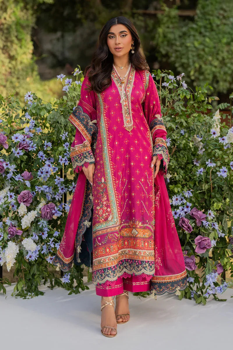 Qalamkar | Luxe Silk |  UA-01 ELIA - Rang-e-Khaas