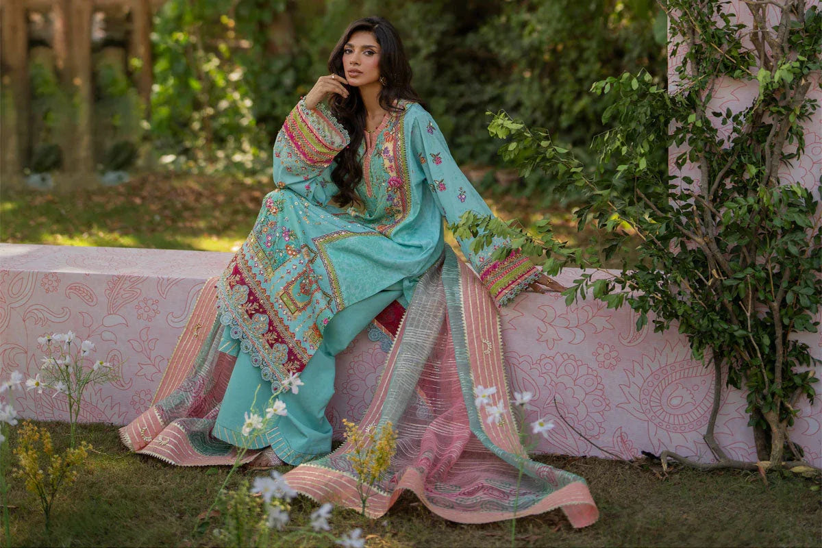 Qalamkar | Luxe Silk |   UA-06 SARA - Rang-e-Khaas