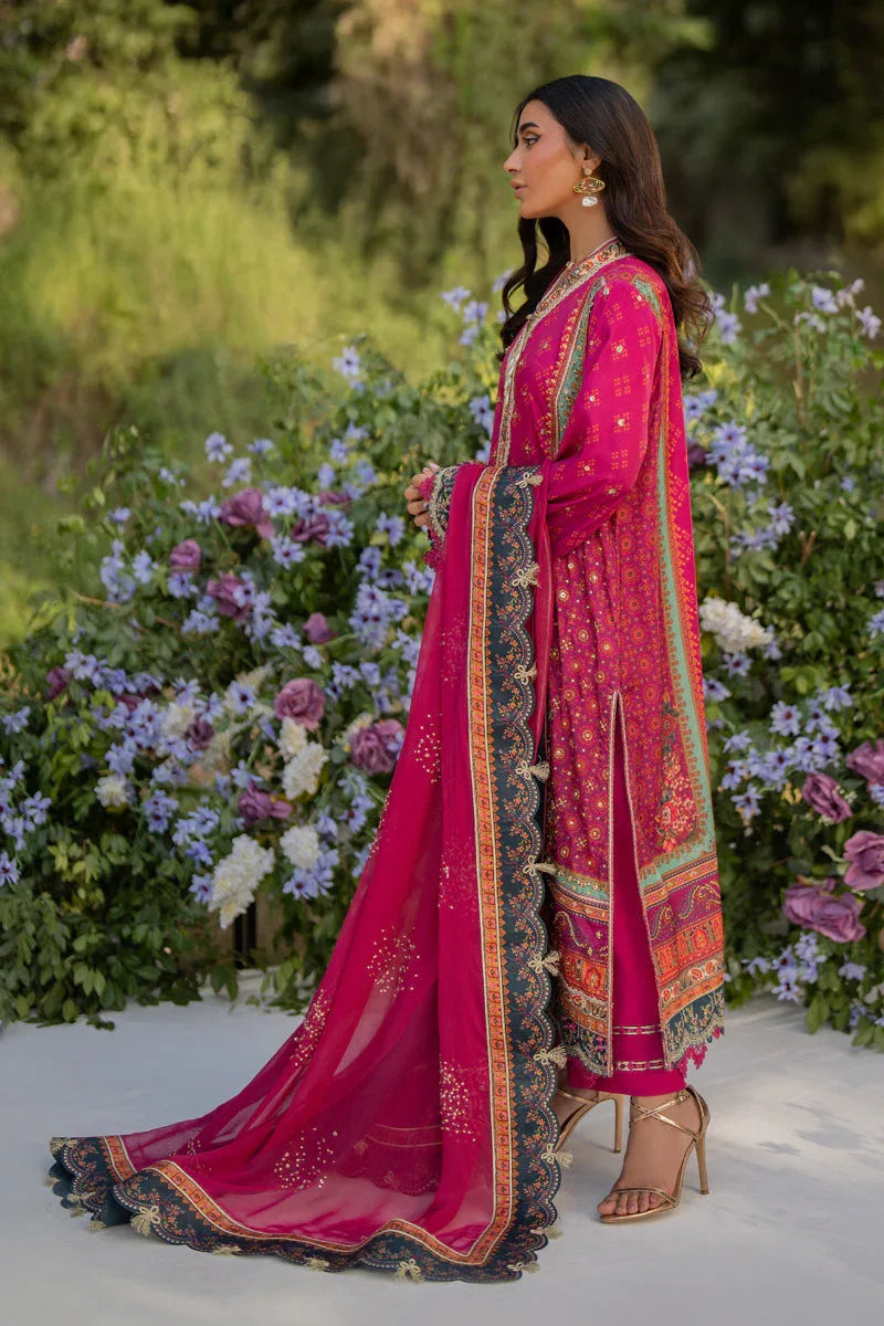 Qalamkar | Luxe Silk |  UA-01 ELIA - Rang-e-Khaas