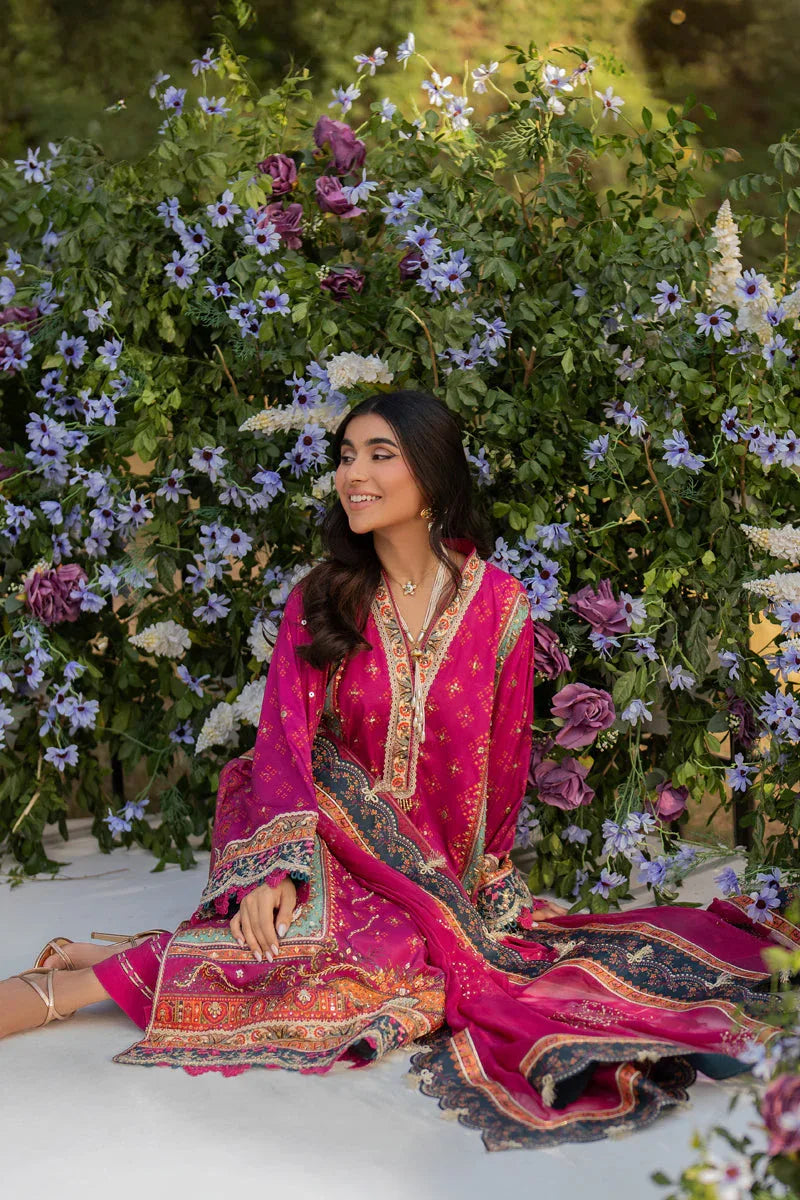 Qalamkar | Luxe Silk |  UA-01 ELIA - Rang-e-Khaas
