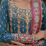 Qalamkar | Luxe Silk |  UA-09 TINA