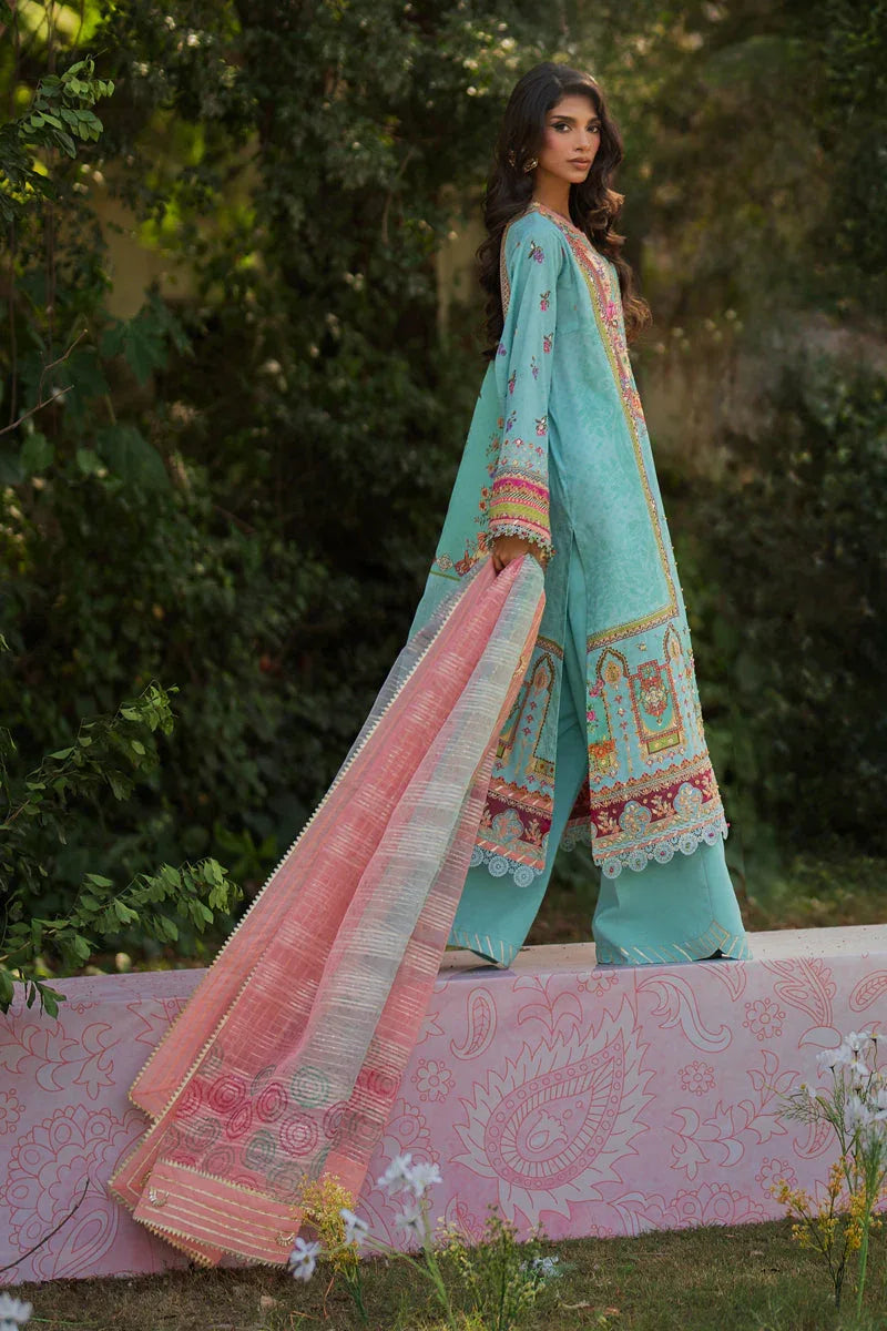 Qalamkar | Luxe Silk |   UA-06 SARA - Rang-e-Khaas