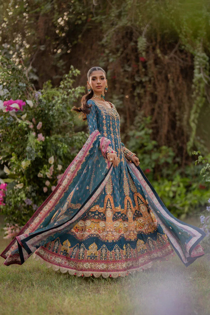 Qalamkar | Luxe Silk |  UA-09 TINA - Rang-e-Khaas