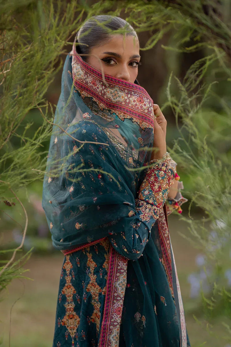Qalamkar | Luxe Silk |  UA-09 TINA - Rang-e-Khaas