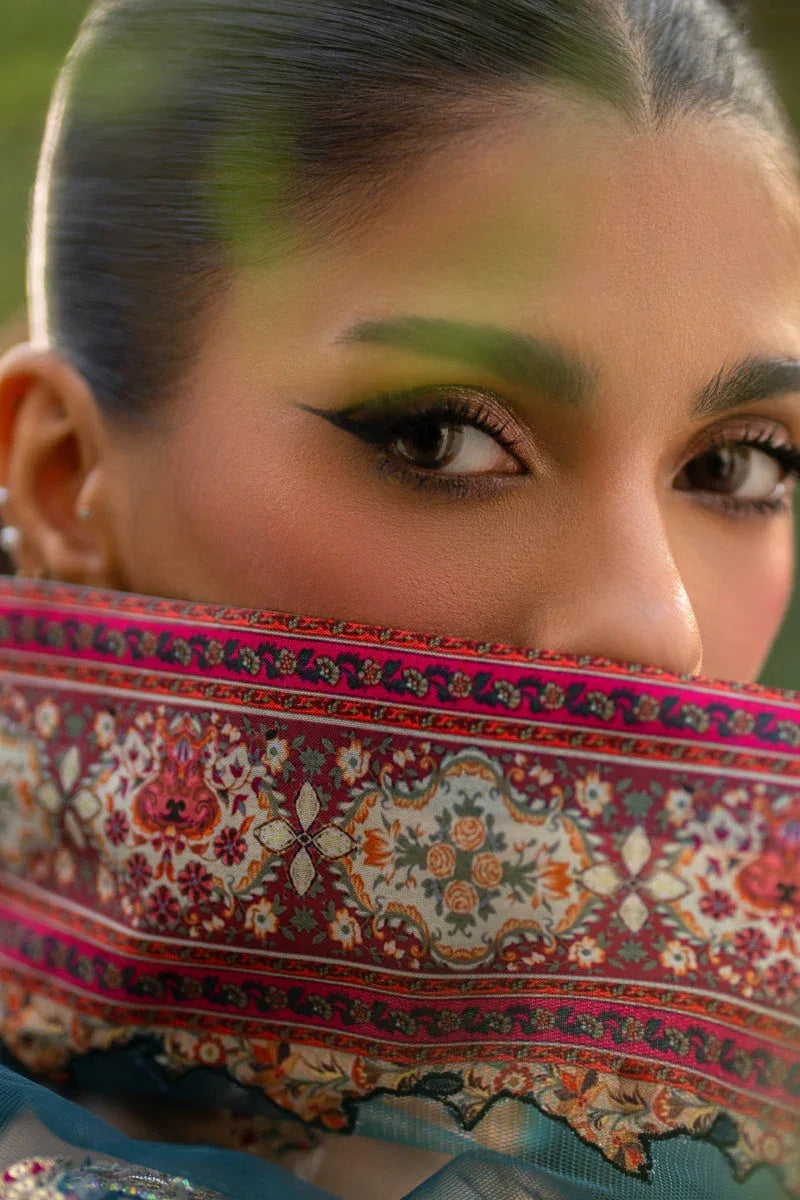 Qalamkar | Luxe Silk |  UA-09 TINA - Rang-e-Khaas