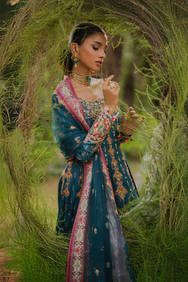 Qalamkar | Luxe Silk |  UA-09 TINA - Rang-e-Khaas