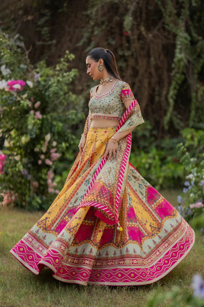 Qalamkar | Luxe Silk |  UA-08 LUNA - Rang-e-Khaas