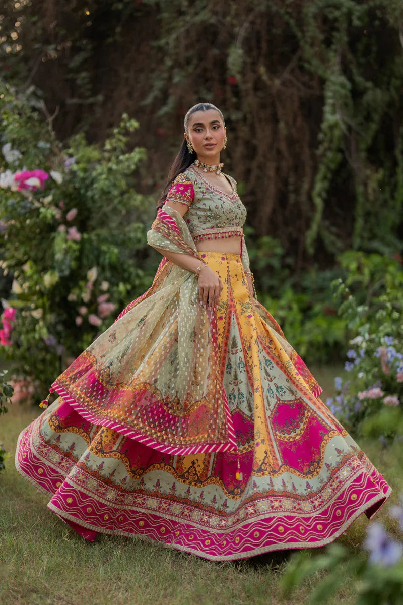 Qalamkar | Luxe Silk |  UA-08 LUNA - Rang-e-Khaas