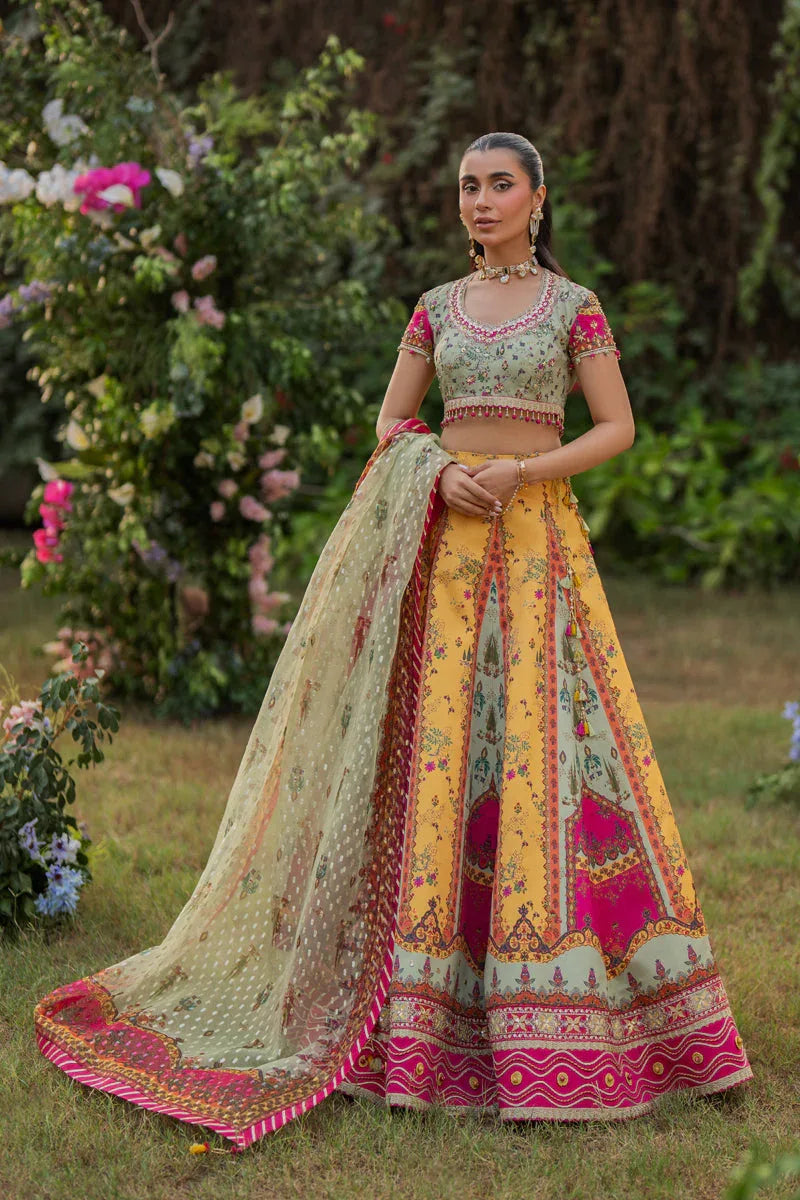 Qalamkar | Luxe Silk |  UA-08 LUNA - Rang-e-Khaas