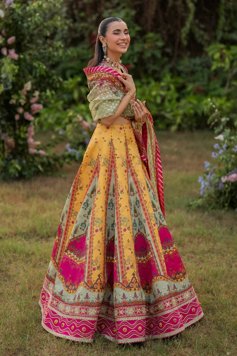 Qalamkar | Luxe Silk |  UA-08 LUNA - Rang-e-Khaas