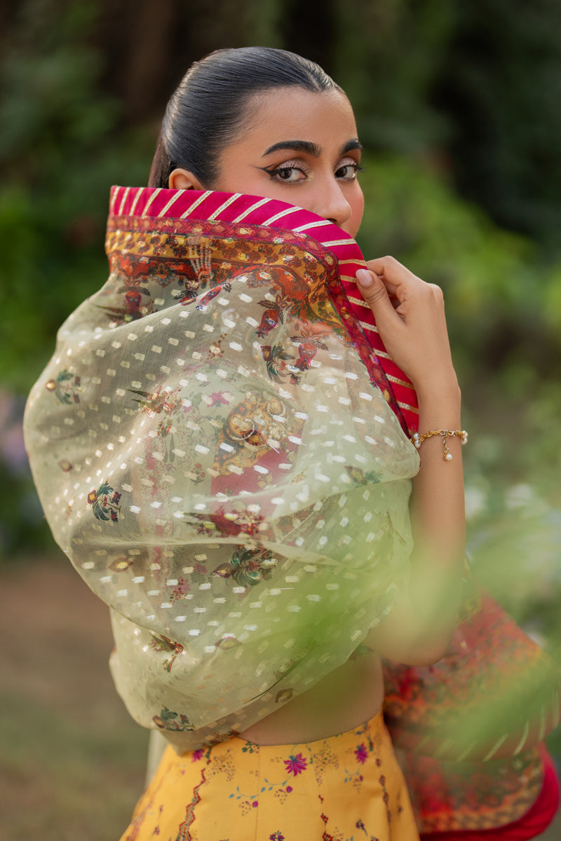 Qalamkar | Luxe Silk |  UA-08 LUNA