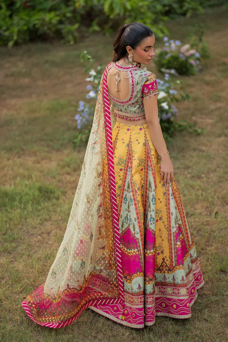 Qalamkar | Luxe Silk |  UA-08 LUNA - Rang-e-Khaas