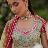 Qalamkar | Luxe Silk |  UA-08 LUNA