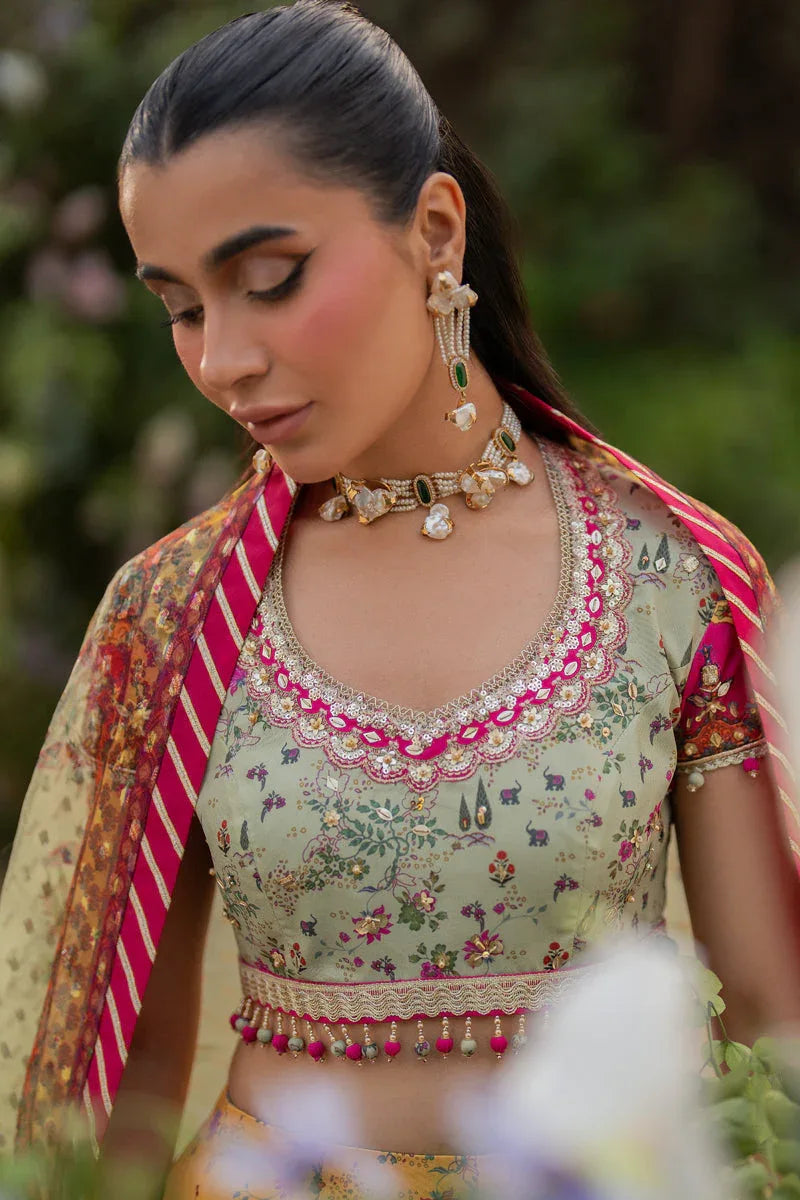 Qalamkar | Luxe Silk |  UA-08 LUNA - Rang-e-Khaas