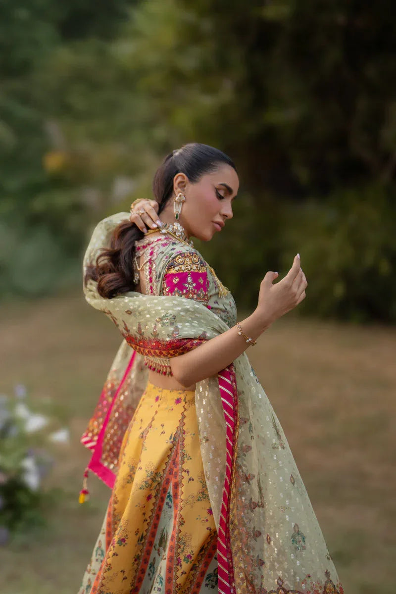 Qalamkar | Luxe Silk |  UA-08 LUNA - Rang-e-Khaas