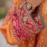 Qalamkar | Luxe Silk |  UA-05 FIORE