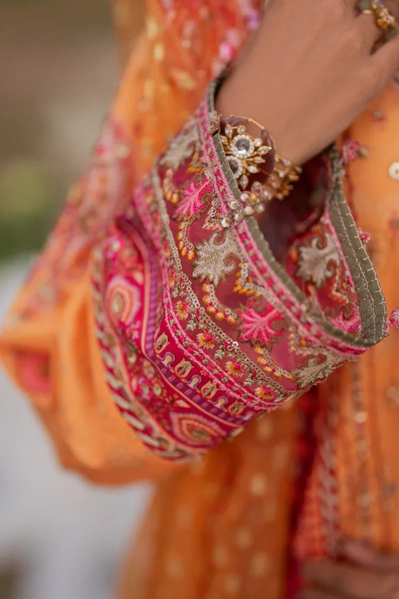Qalamkar | Luxe Silk |  UA-05 FIORE - Rang-e-Khaas