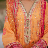 Qalamkar | Luxe Silk |  UA-05 FIORE