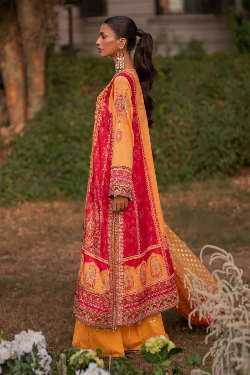 Qalamkar | Luxe Silk |  UA-05 FIORE - Rang-e-Khaas