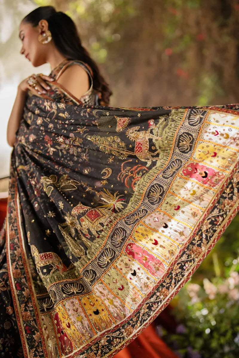 Qalamkar | Luxe Silk |   UA-04 AVA - Rang-e-Khaas
