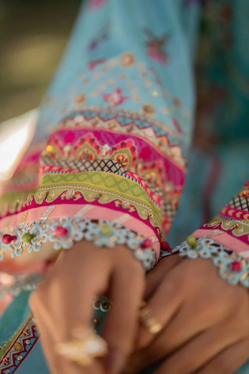 Qalamkar | Luxe Silk |   UA-06 SARA - Rang-e-Khaas
