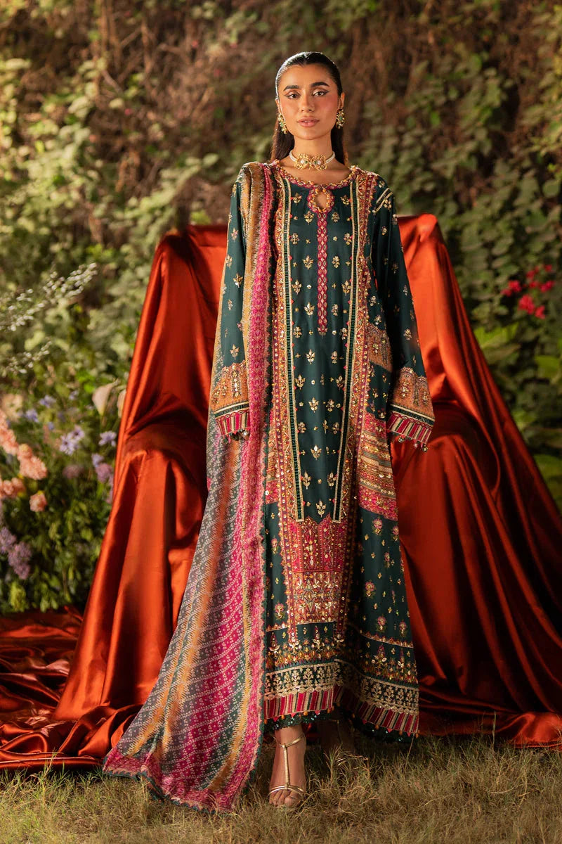 Qalamkar | Luxe Silk |  UA-02 NINA - Rang-e-Khaas