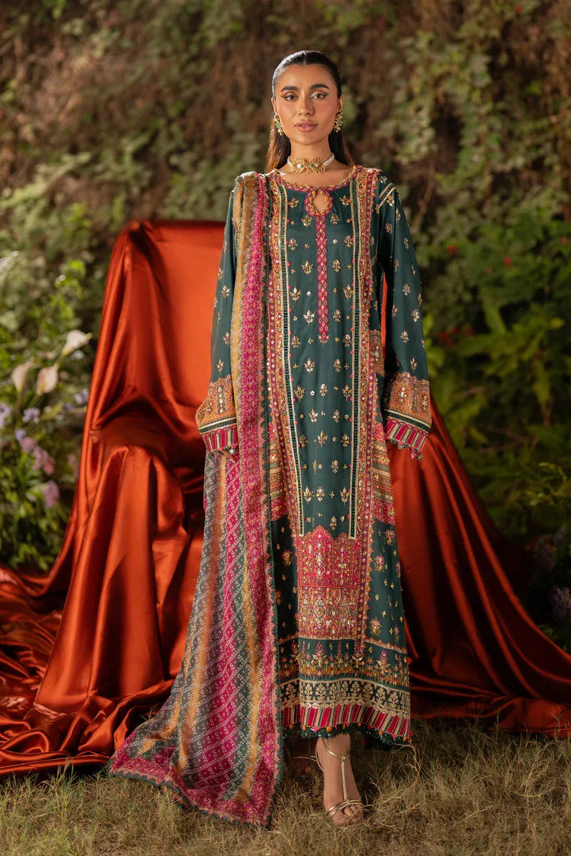 Qalamkar | Luxe Silk |  UA-02 NINA - Rang-e-Khaas