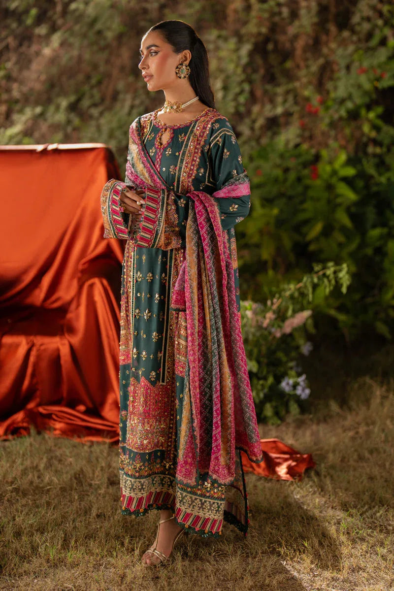 Qalamkar | Luxe Silk |  UA-02 NINA - Rang-e-Khaas