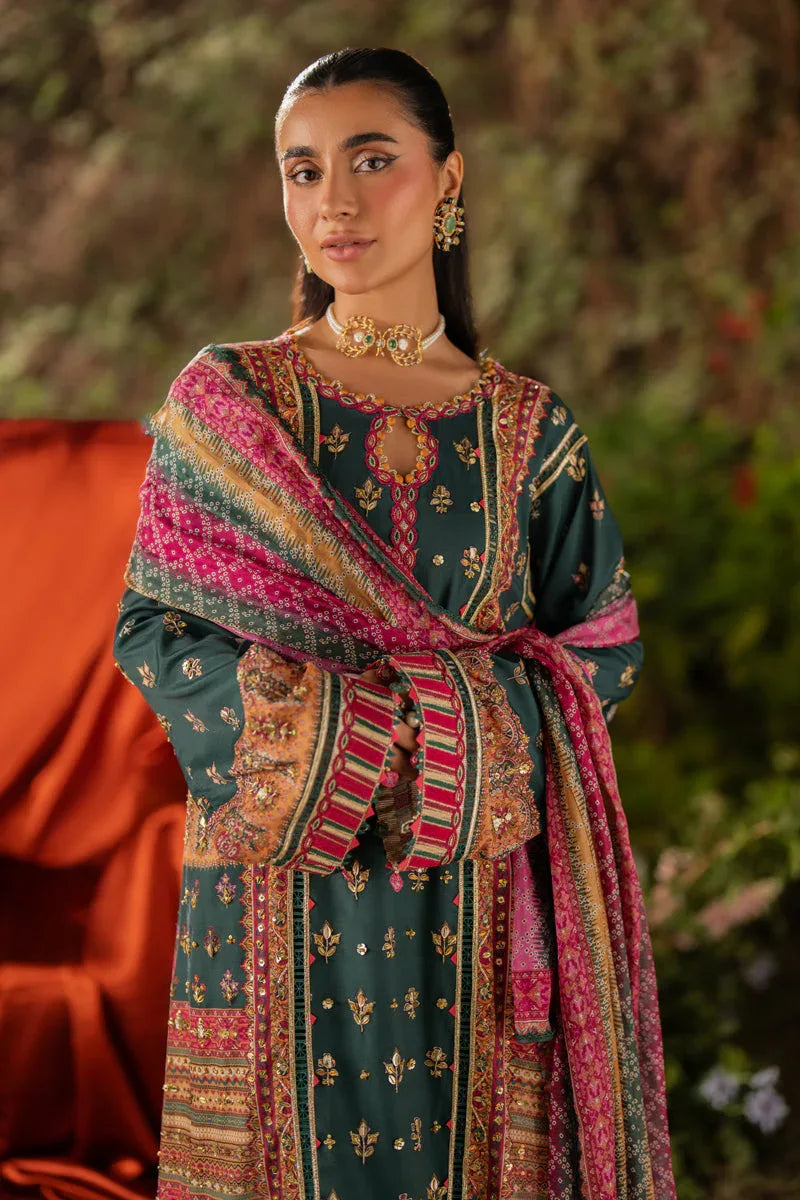 Qalamkar | Luxe Silk |  UA-02 NINA - Rang-e-Khaas