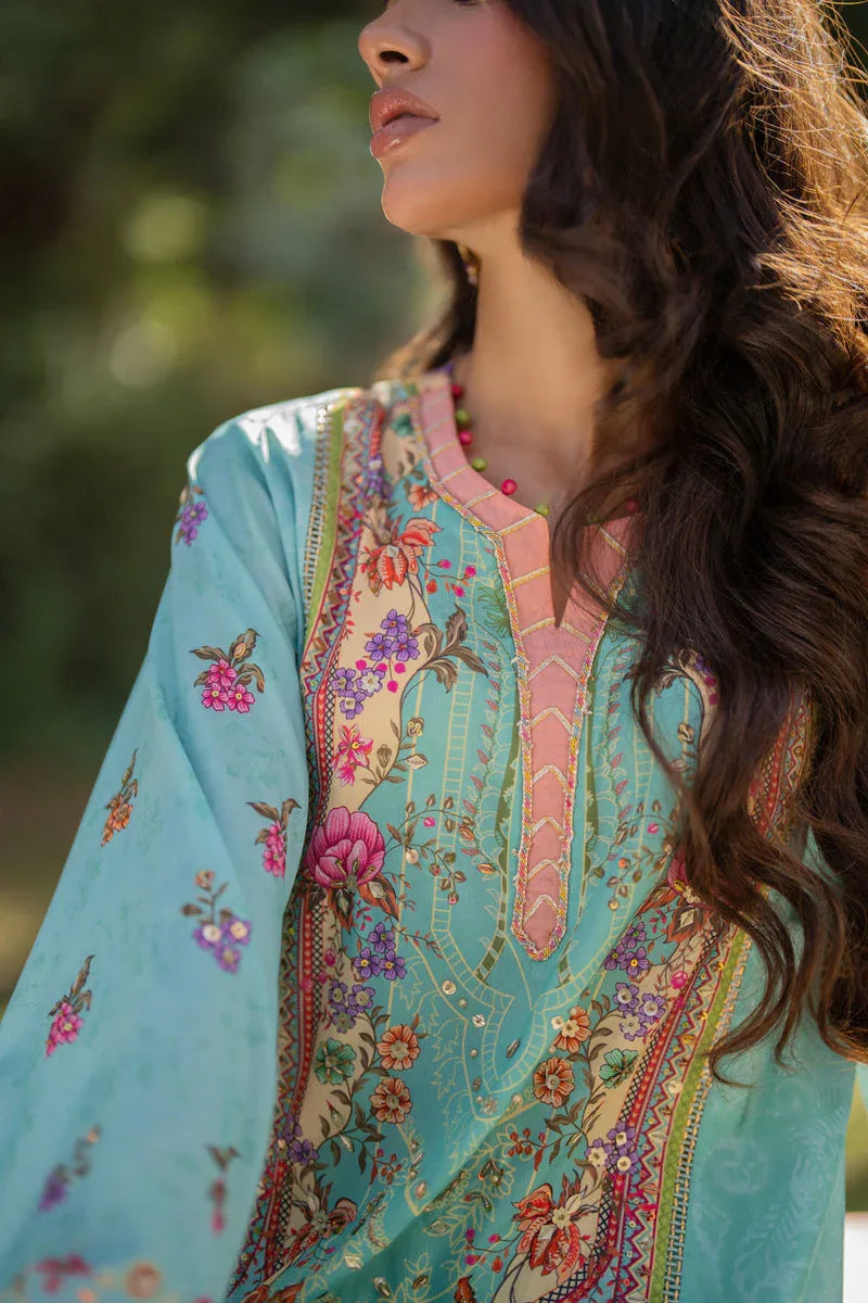 Qalamkar | Luxe Silk |   UA-06 SARA - Rang-e-Khaas
