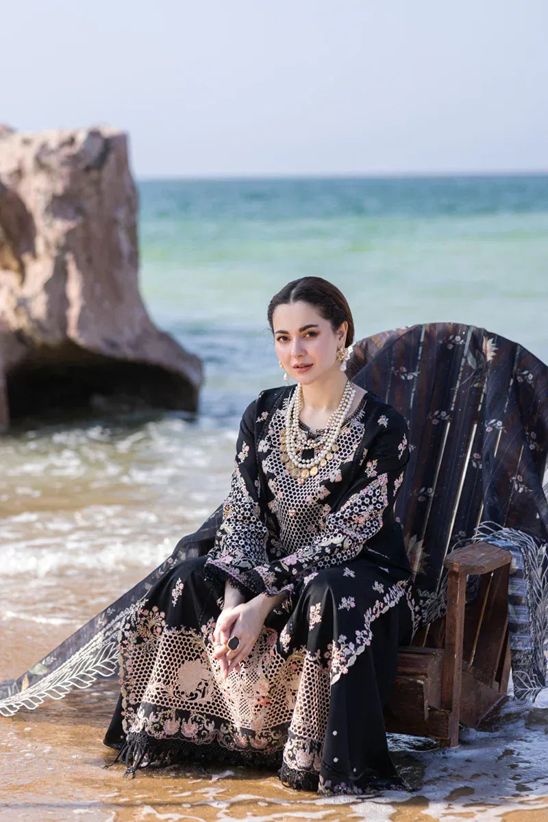 Qalamkar | Sahil Kinare Luxury Lawn | FP-14 RIMA - Rang-e-Khaas
