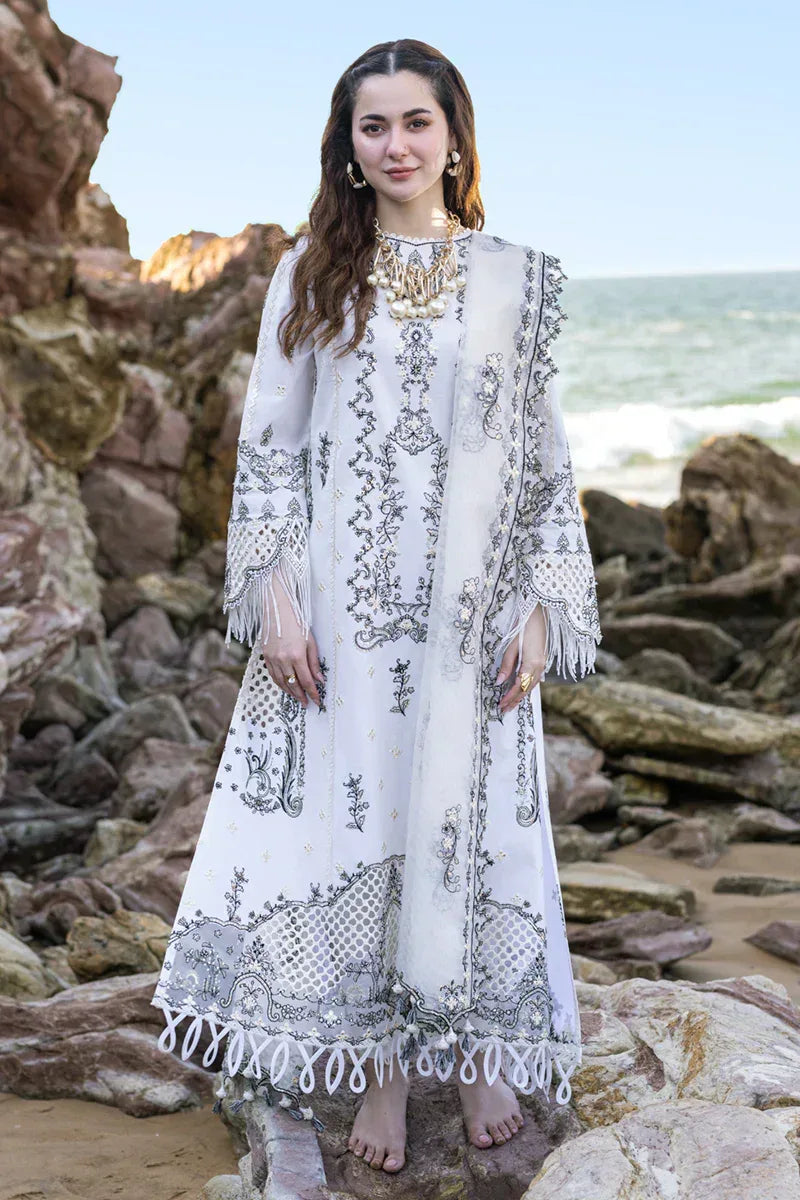 Qalamkar | Sahil Kinare Luxury Lawn | FP-02 FIZA - Rang-e-Khaas