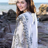 Qalamkar | Sahil Kinare Luxury Lawn | FP-02 FIZA